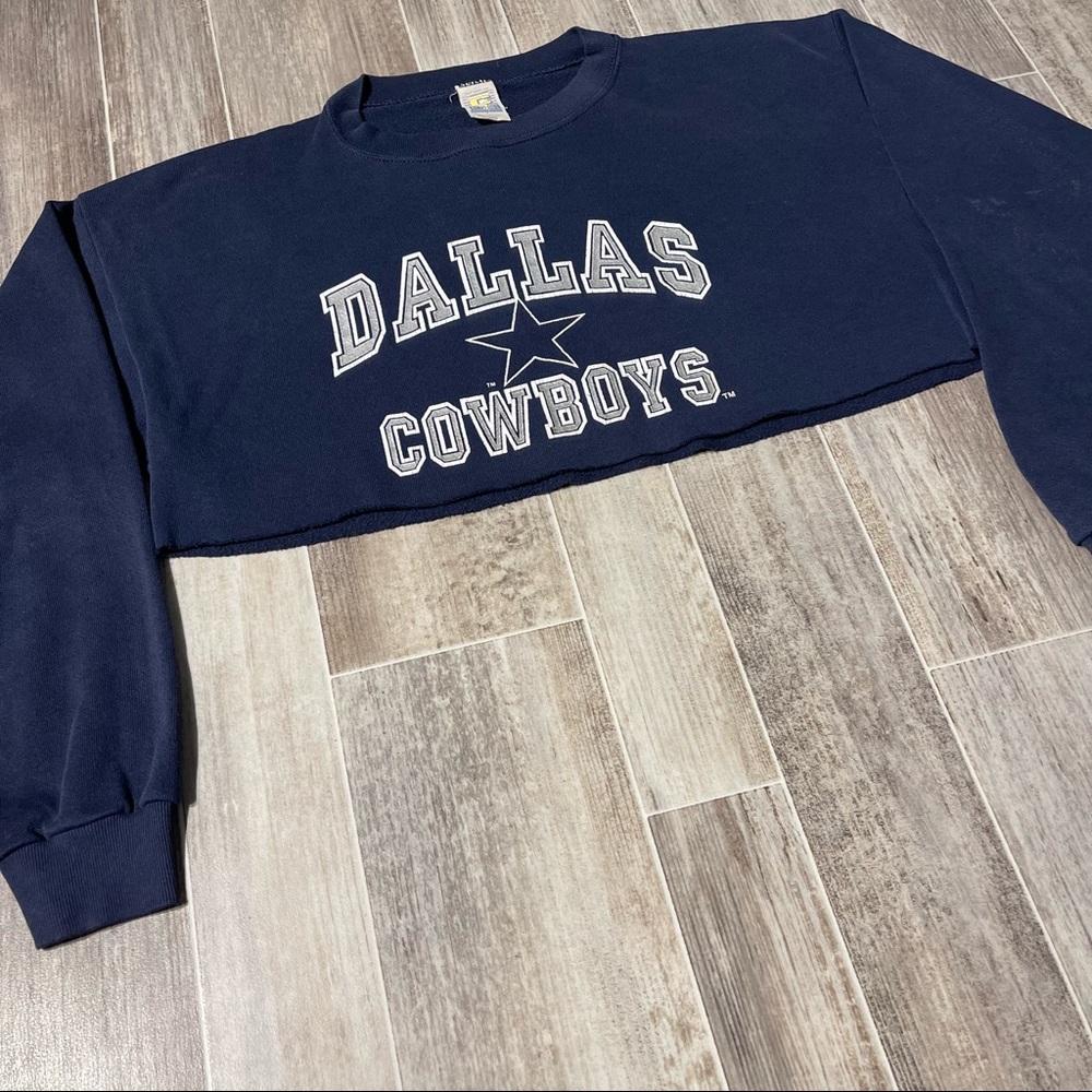 Vintage Dallas Cowboys Sweater Custom Crop